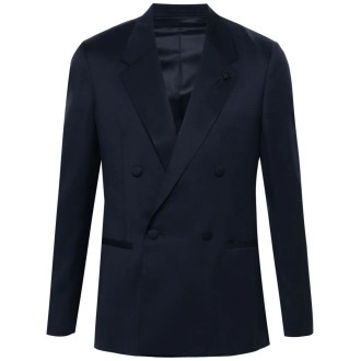 Lardini `Kosmo Drop 7 Reg` Double-Breasted Blazer