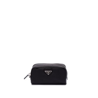Prada `Re-Nylon` And Leather Pouch