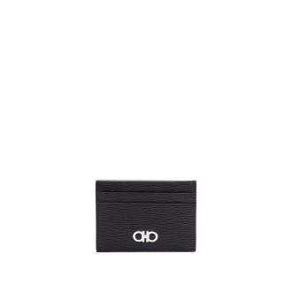 Ferragamo `Revival Gancio Bicolor` Credit Card Case