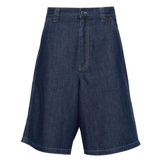 Prada Washed Denim Bermuda