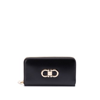 Ferragamo `Double Gancio Bicolor` Continental Wallet