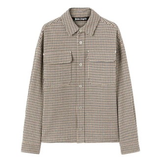 Palm Angels `Check Back Logo` Overshirt