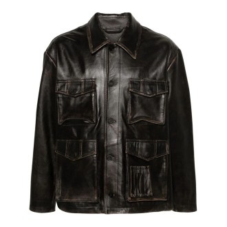 Golden Goose `Journey` Leather Jacket