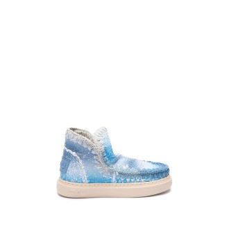 Mou Sneakers With Sequins Allover And Dégradé Stitching