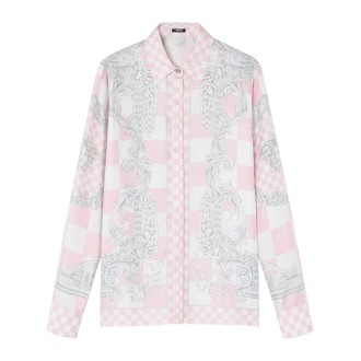 Versace `Silver Baroque` Print Formal Shirt