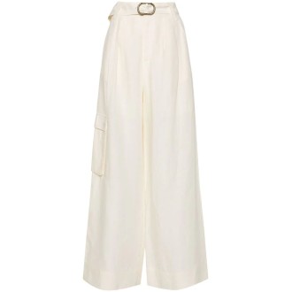 Twin Set Wide Leg Pants With Belt