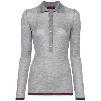 Gucci Long Sleeve Polo Shirt