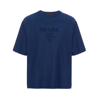 Prada Jersey T-Shirt With Logo