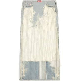 Diesel `De-Pigo-Fse` Long Denim Skirt