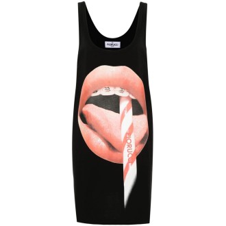 Fiorucci Mouth Print Tank Dress