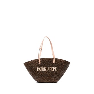 Patrizia Pepe `Summer Straw` Tote Bag