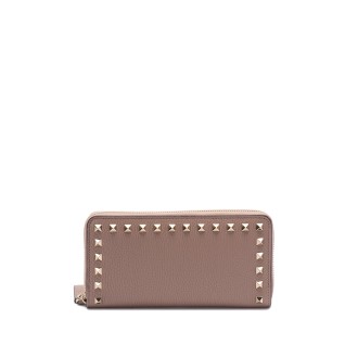 Valentino Garavani `Rockstud` Zip Around Wallet