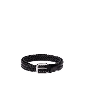 Anderson's Narrow Woven Leather Casual Belt