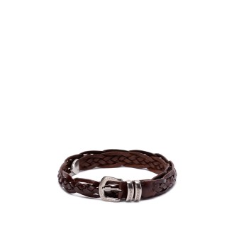 Brunello Cucinelli Braided Belt With Detailed Buckle And Tip