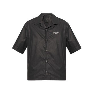 Givenchy Short Sleeve Boxy Fit Shirt With Hawaiian Collar