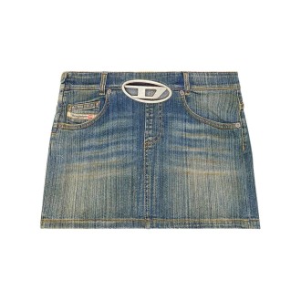 Diesel `De-Ron-S2` Denim Mini Skirt