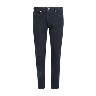 Pantalone slim fit 5 tasche in bull denim di Emporio Armani   