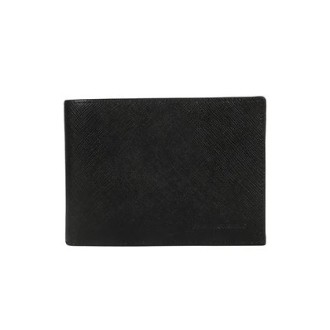 Portafoglio di Karl Lagerfeld, da uomo, colore nero. Modello realizzato in pelle saffiano con slot porta carte. Logo stampato. 