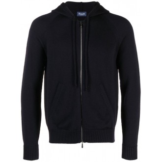 Drumohr Hooded Zip Cardigan