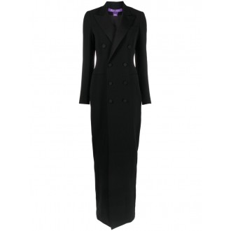 Ralph Lauren `Kristian` Long Sleeve Evening Dress