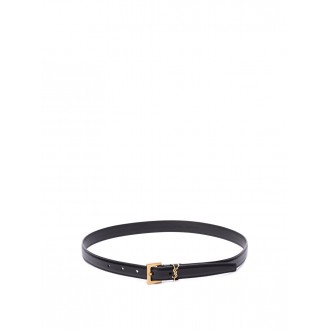 Saint Laurent `Cassandre` Thin Belt With Square Buckle