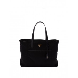 Prada Large `Re-Nylon` And Saffiano Leather Tote Bag