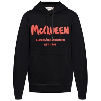 Alexander McQueen `Graffiti` Print Hoodie