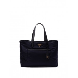 Prada Large `Re-Nylon` And Saffiano Leather Tote Bag