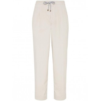 Brunello Cucinelli Garment-Dyed Leisure Fit Pants