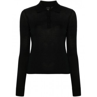 Pinko `Liquoroso` Polo-Neck Sweater