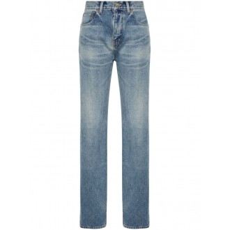 Saint Laurent Mid Rise Straight Jeans