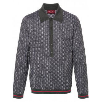 Gucci Long Sleeve Polo Shirt