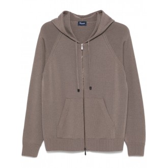 Drumohr Hooded Zip Cardigan