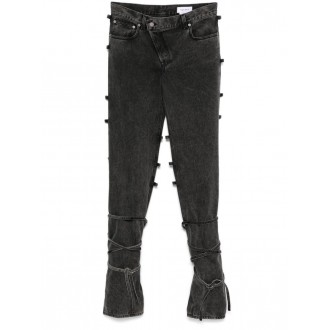 Alexander McQueen Baggy Tied Jeans