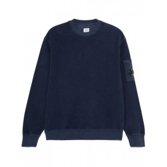 C.P. Company `Brushed Emerized Diagonal Fleece` Crew-Neck Sweatshirt