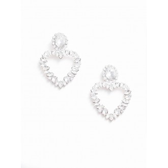 Self-Portrait Crystal Heart Earrings