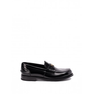 Prada Brushed Leather Loafers