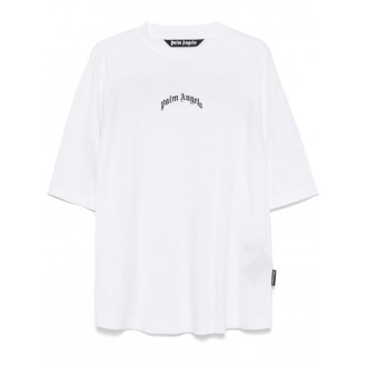 Palm Angels `Back Curved Logo` Oversize T-Shirt