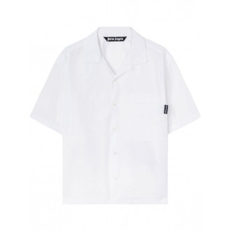 Palm Angels `Curved Logo Classic` Short Sleeve Shirt