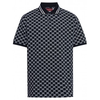 Gucci `Gg` Short Sleeve Polo