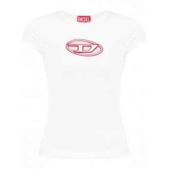 Diesel `T-Angie` T-Shirt With `Oval-D` Laser-Cut