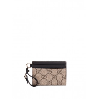 Gucci `Gg Emblem` Card Case With Strap