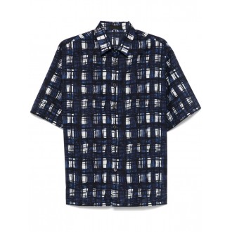 Prada Short-Sleeved Printed Cotton Shirt