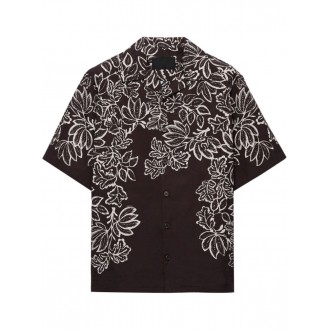 Prada Short-Sleeved Printed Cotton Shirt